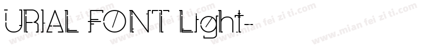 URIAL FONT Light字体转换